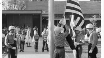 Raising the flag, 1956.jpg
