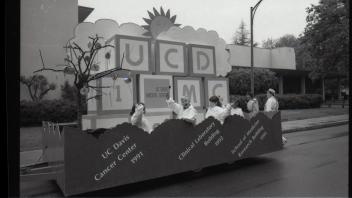 UCD Med Center Parade Float, 1991.jpg