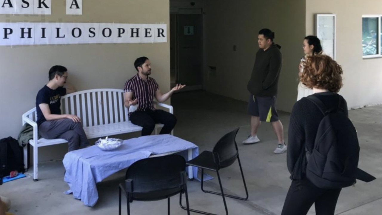 Ask A Philosopher Booth